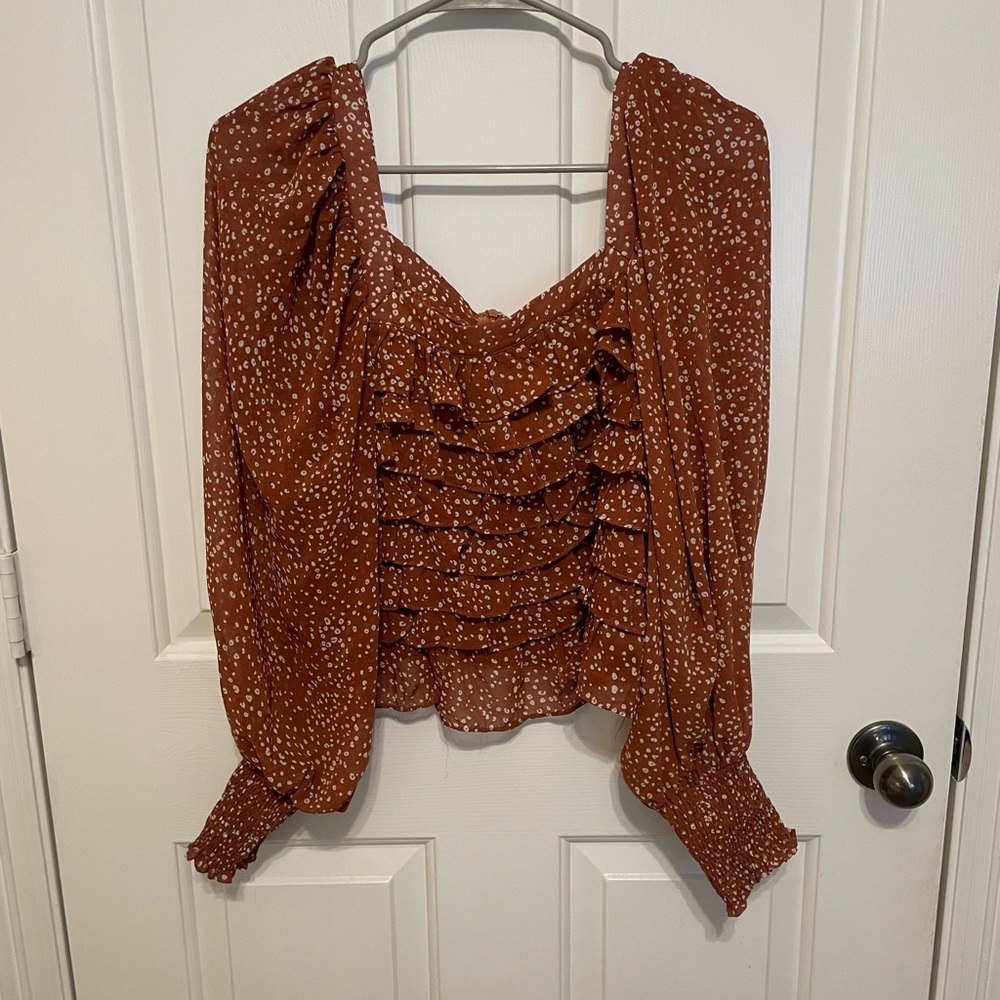Burnt Orange Blouse